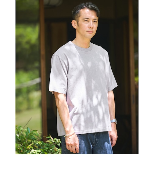 オーバーダイ クルーネック 半袖 Tシャツ カットソー
