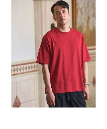 オーバーダイ クルーネック 半袖 Tシャツ カットソー