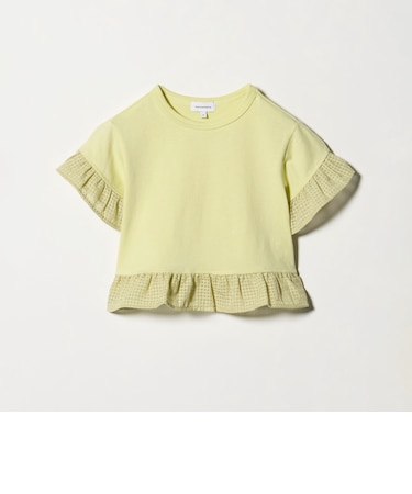 チェック フリル Tシャツ / キッズ 100cm-130cm