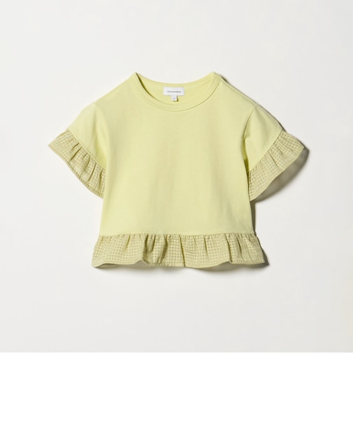 チェック フリル Tシャツ / キッズ 100cm-130cm