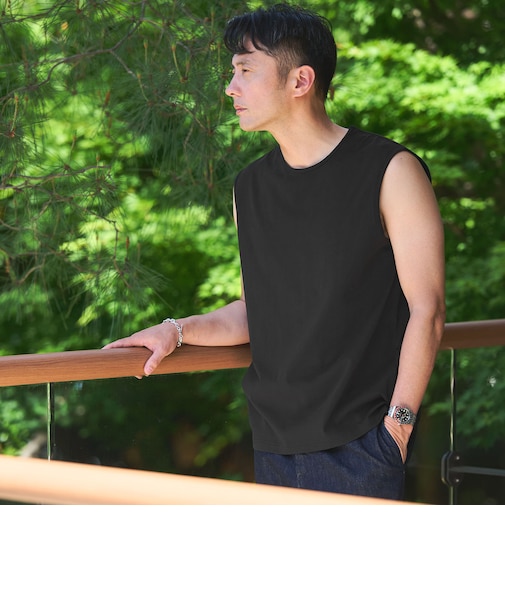 【別注/WEB限定】＜3/2 WORKS＞GLR ノースリーブ タンクトップ