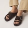 ビッグバックル フラットサンダル