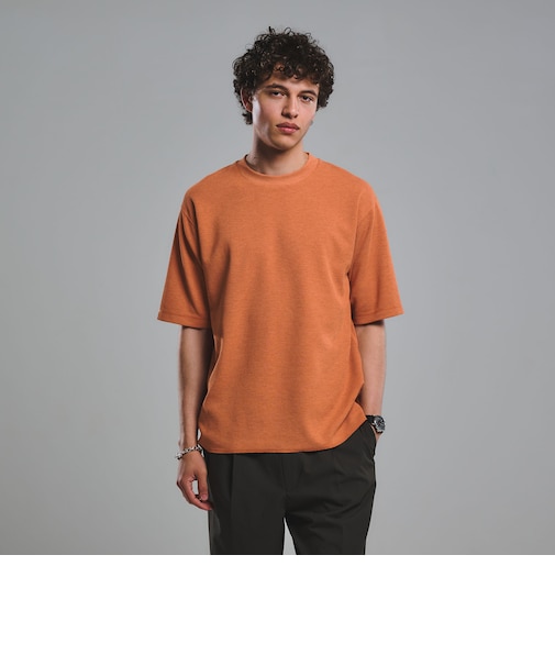Somarti ワッフル クルーネック 半袖 Tシャツ -遮熱・UVカット・吸水速乾-