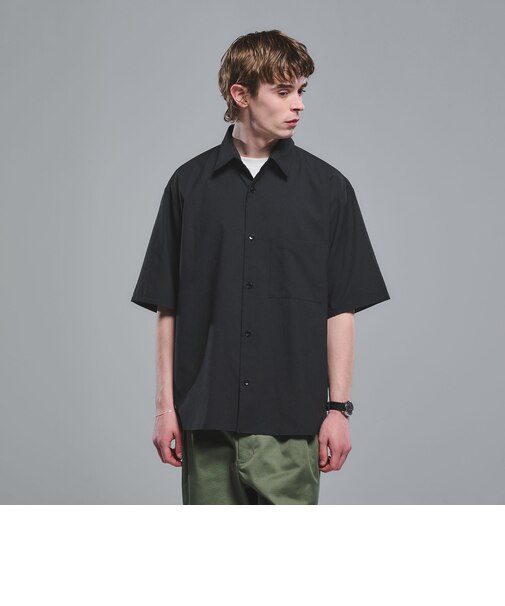 Dot Air ボックス レギュラーカラー 半袖 シャツ -ストレッチ-