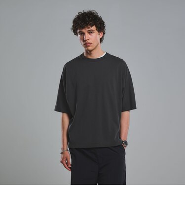 ドルマンスリーブ クルーネック 半袖Tシャツ -UVカット・接触冷感・遮熱-