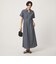 ［size SHORTあり］シャツ襟 フィット＆フレア タック ショートスリーブ ワンピース