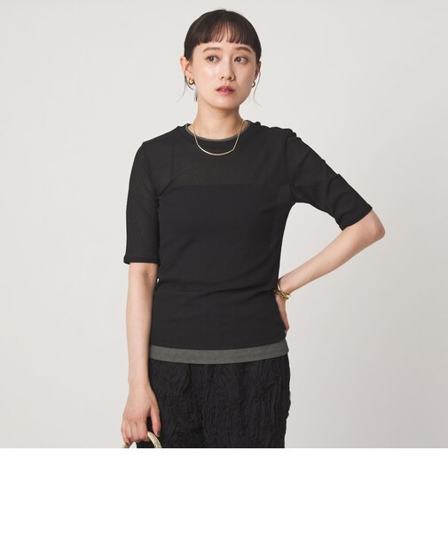 シアー メランジ Tシャツ
