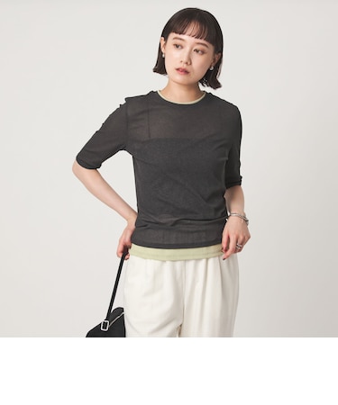 シアー メランジ Tシャツ