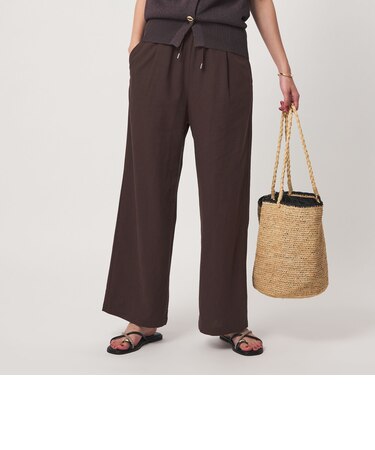 ［size SHORT/TALLあり］BREEZE LINEN ブリーズリネン ワイド パンツ 2