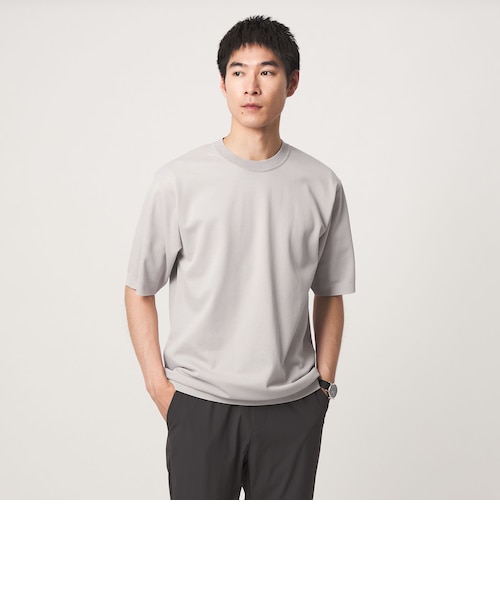 ニットライク カノコ クルーネック 半袖 Tシャツ｜グリーンレーベル
