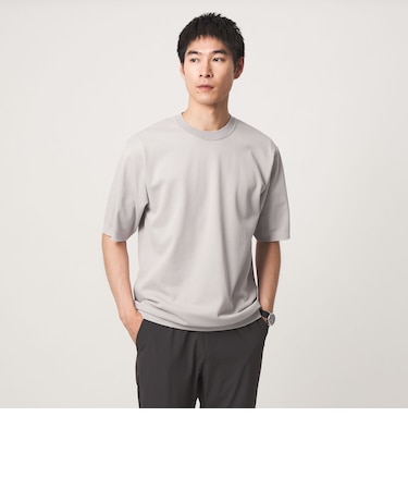 ニットライク カノコ クルーネック 半袖 Tシャツ