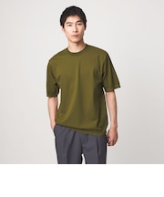 ニットライク カノコ クルーネック 半袖 Tシャツ