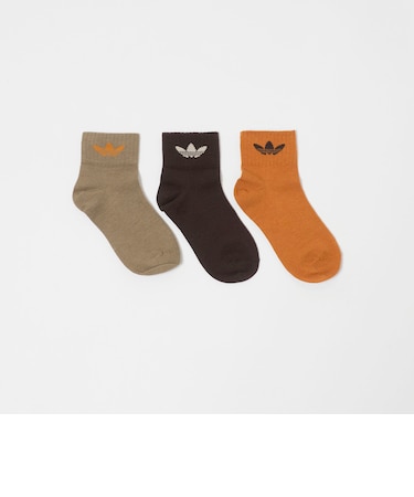 <adidas Originals>ミッド アンクル ソックス / キッズ 17cm-18cm