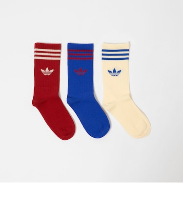 <adidas Originals>クルーソックス / キッズ 17cm-18cm