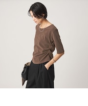 パイル シャーリング 5分袖 Tシャツ