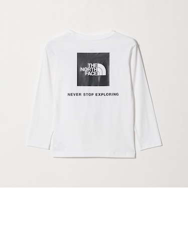 【WEB限定】<THE NORTH FACE> スクエアロゴ ロングスリーブ Tシャツ / キッズ 130cm-160cm