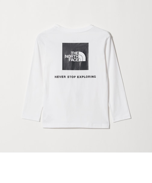 【WEB限定】<THE NORTH FACE> スクエアロゴ ロングスリーブ Tシャツ / キッズ 130cm-160cm