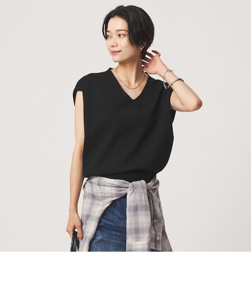 Vネック ニット ベスト｜グリーンレーベル リラクシングの通販｜&mall