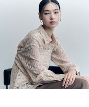 ＜SEASONAL COLLECTION＞IPEKER オパール スカーフ シャツ