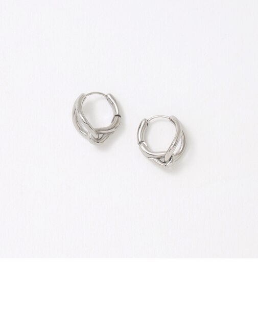 ドロップ フープピアス