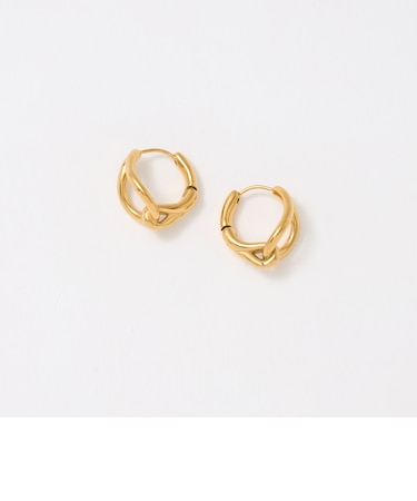 ドロップ フープピアス