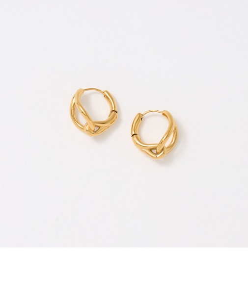 ドロップ フープピアス