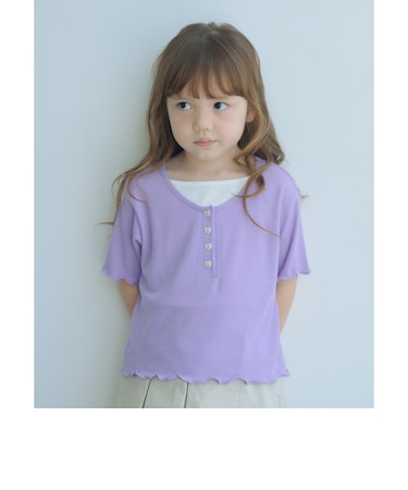 テレコ ヘンリーネック Tシャツ / キッズ 110cm-130cm
