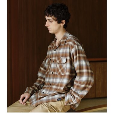 【別注】＜PENDLETON＞チェック オープンカラー 長袖 シャツ