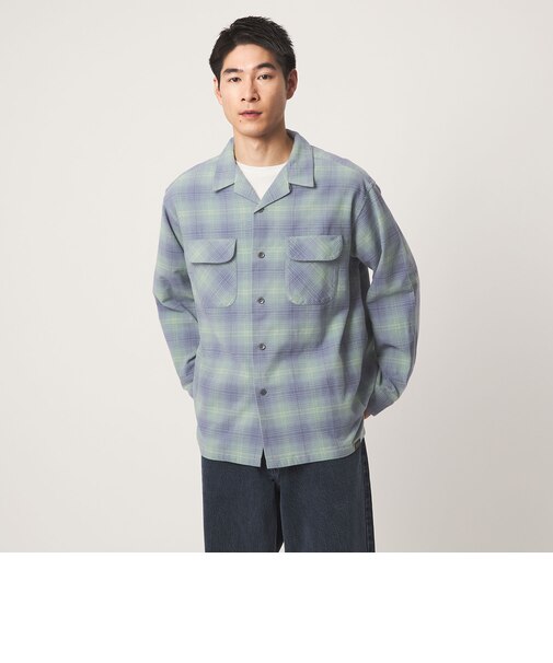 【別注】＜PENDLETON＞チェック オープンカラー 長袖 シャツ