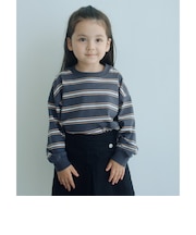 フトピッチ ボーダー ロングスリーブ Tシャツ / キッズ 100cm-160cm