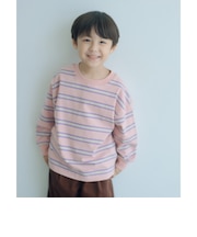 フトピッチ ボーダー ロングスリーブ Tシャツ / キッズ 100cm-160cm