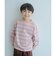 フトピッチ ボーダー ロングスリーブ Tシャツ / キッズ 100cm-160cm