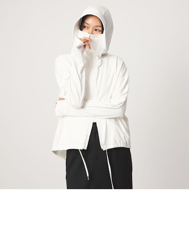 【WEB限定】<at ease>ドロスト カットソー パーカー UVカット 接触冷感 遮熱