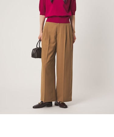 ［size SHORT/TALLあり］Daily Chic 2タック ワイド パンツ