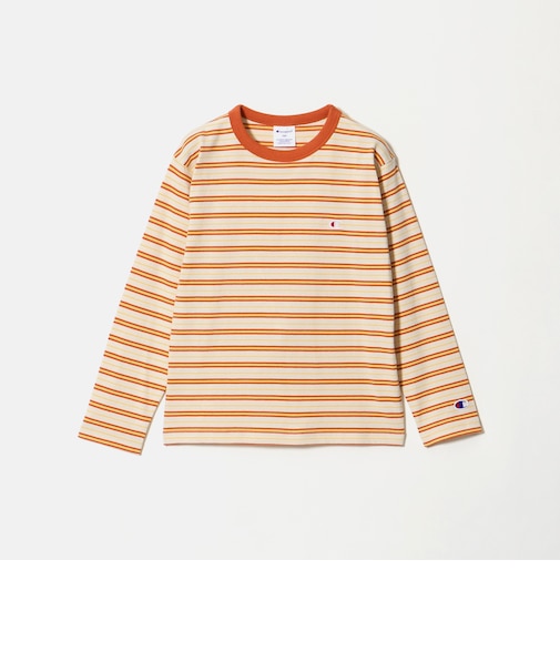 <Champion>ボーダー ロングスリーブ Tシャツ / キッズ 140cm-160cm