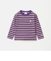 ＜Champion＞ボーダー ロングスリーブ Tシャツ / キッズ 110cm-130cm