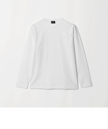 オーガニック コットン ポンチ クルーネック 長袖 Tシャツ