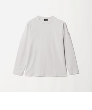 オーガニック コットン ポンチ クルーネック 長袖 Tシャツ
