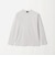 オーガニック コットン ポンチ クルーネック 長袖 Tシャツ