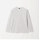 オーガニック コットン ポンチ クルーネック 長袖 Tシャツ