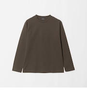オーガニック コットン ポンチ クルーネック 長袖 Tシャツ
