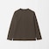 オーガニック コットン ポンチ クルーネック 長袖 Tシャツ