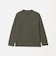 オーガニック コットン ポンチ クルーネック 長袖 Tシャツ