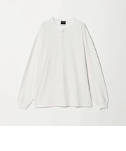 FINE BASIC ヴィンテージライク ヘンリーネック 長袖 カットソー Tシャツ