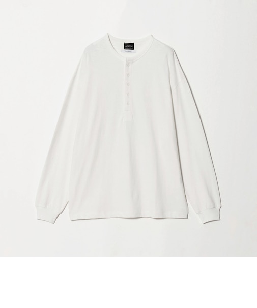FINE BASIC ヴィンテージライク ヘンリーネック 長袖 カットソー Tシャツ