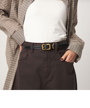 <TORY LEATHER>ベルト / WIDE PLAIN CREASED
