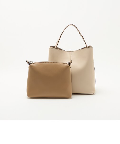 ポシェット付き ショルダーバッグ 3WAY
