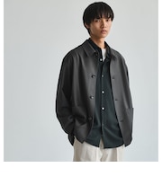ウォッシャブル サージ カバーオール ジャケット -2WAYストレッチ-