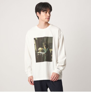 フェルメール クルーネック プリント 長袖 Tシャツ