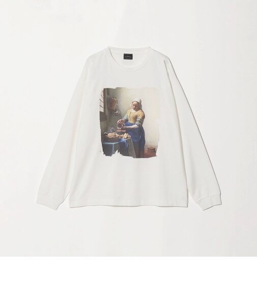 フェルメール クルーネック プリント 長袖 Tシャツ